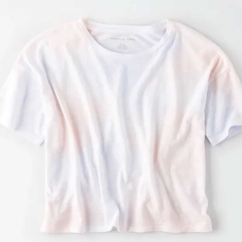 AE Tie Dye Boxy Crop T-Shirt